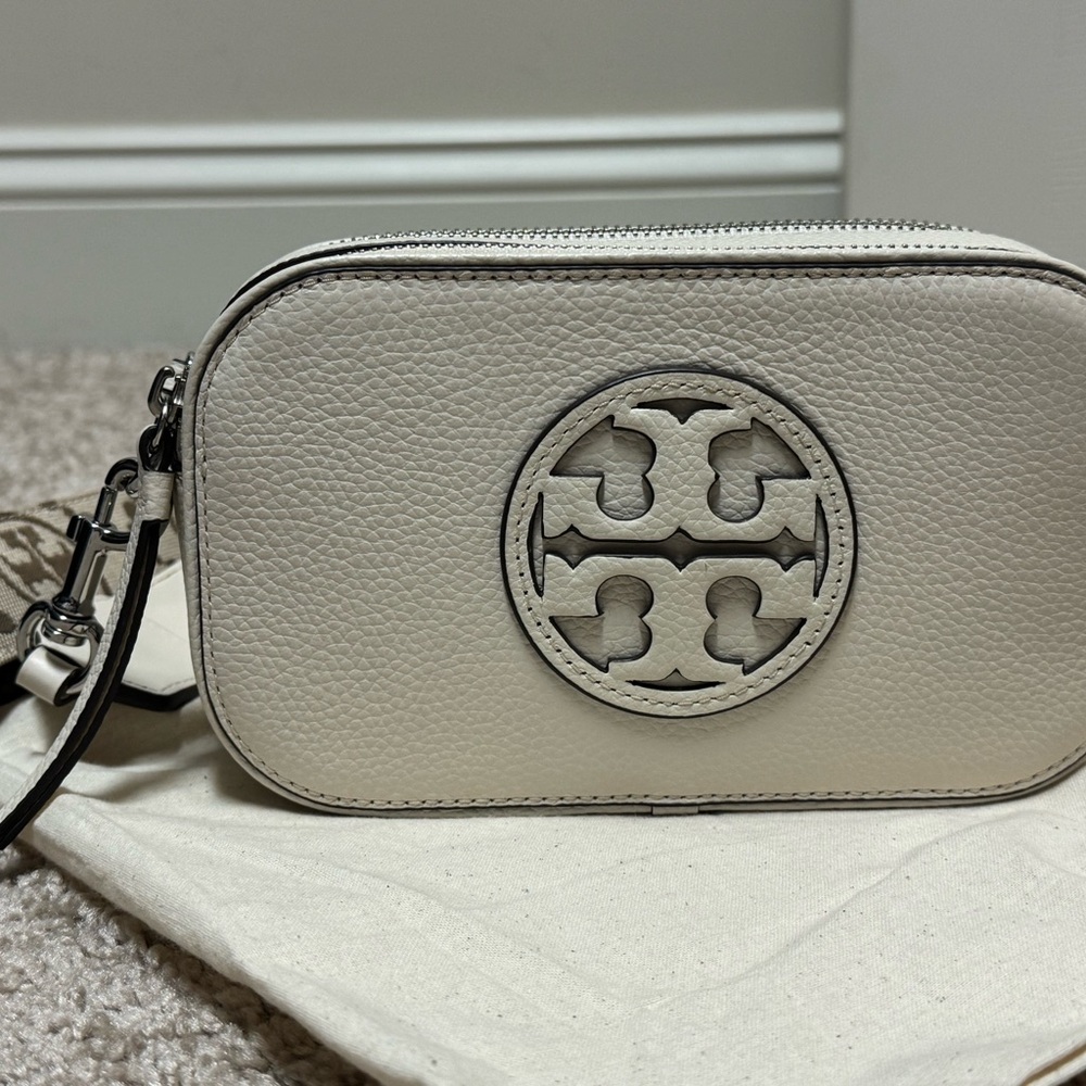 Tory Burch Ivory Mini Miller Crossbody Bag - Picture 6 of 9